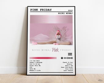 Nicki Minaj Poster Print | Pink Friday Album Poster | Music Poster | Album Cover Poster | Wall Decor | Music Gift | Room Decor