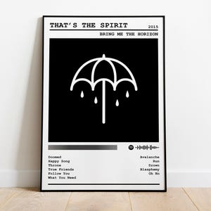 Bring Me The Horizon ポスタープリント | That&#39;s The Spirit アルバムポスター | 音楽ポスター | アルバムカバーポスター | 壁飾り | 音楽ギフト