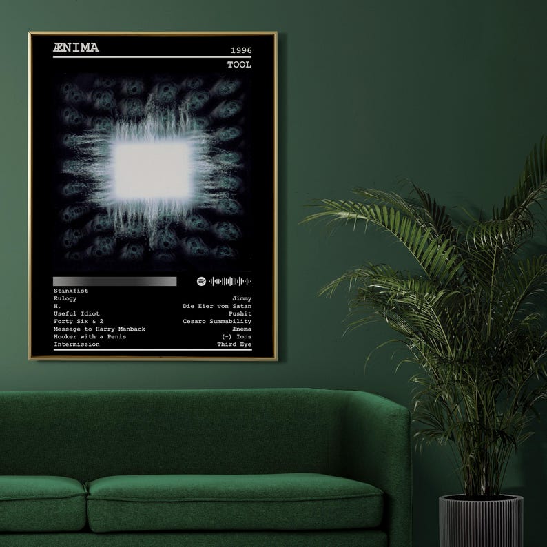 Tool Poster Print Aenima Album Poster Music Poster Album Cover Poster
