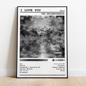 The Neighbourhood Poster Print | I Love You Album Poster | Music Poster | Album Cover Poster | Wall Decor | Music Gift | Room Decor