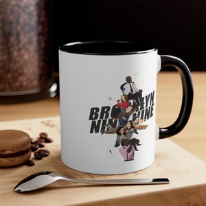Brooklyn Nine Nine Mug 11oz White-Black | B99 Mugs | Brooklyn Nine Nine Gifts | Gifts for Her-Him | TV Show Mug | Brooklyn Nine Nine Cuppa