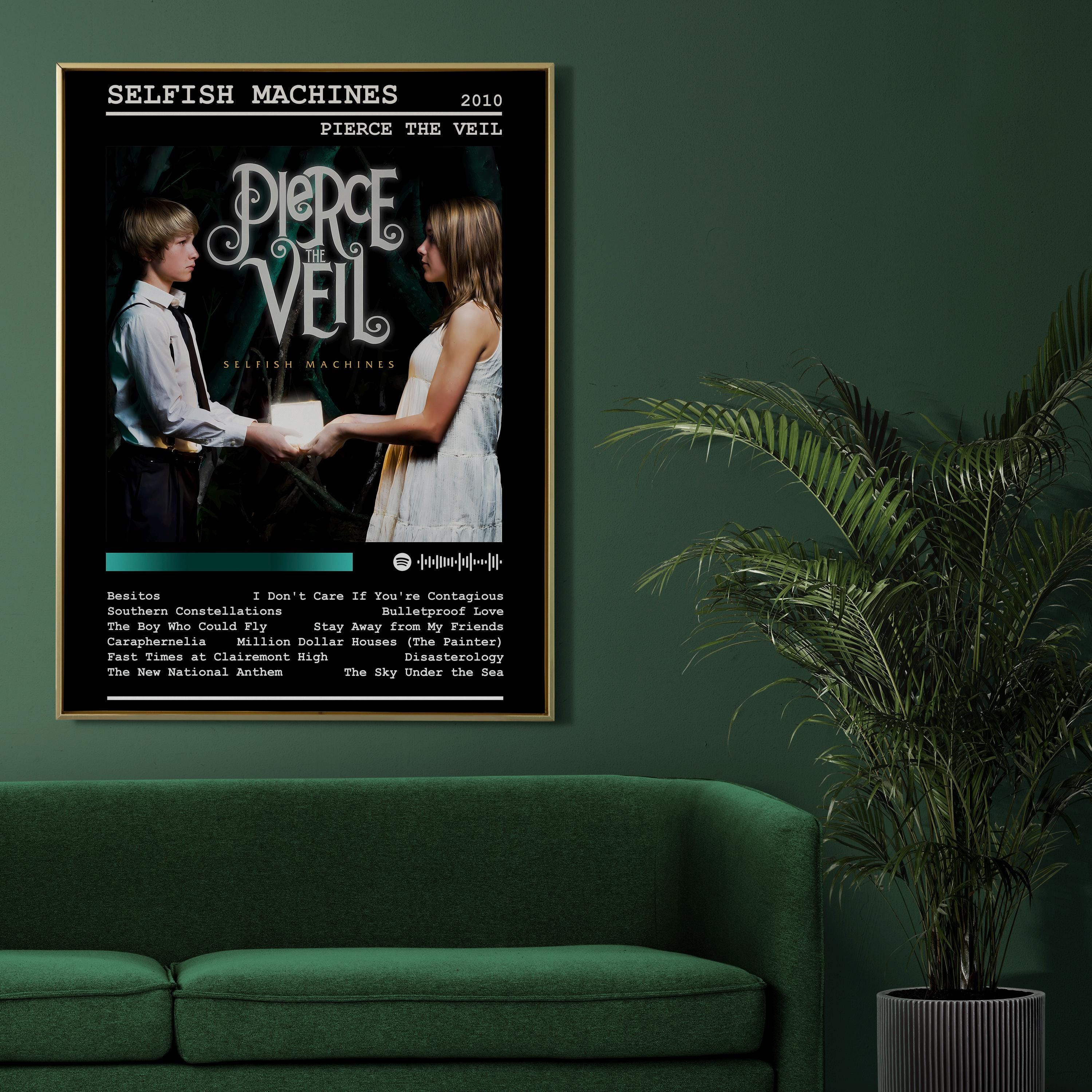 Discover Pierce The Veil Poster, Selfish Machines Album Poster, Music Poster, Album Cover Poster, Music Gift