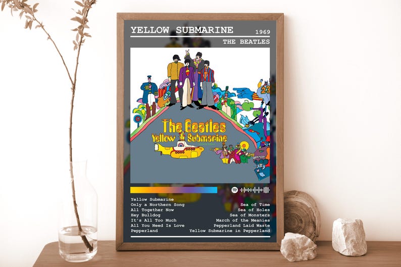 The Beatles Poster Print Yellow Submarine Album Poster Music Poster
