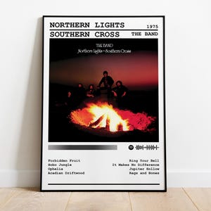 The Band Poster Print | Northern Lights Southern Cross Album Poster | Music Album Cover Poster | Wall Decor | Music Gift | Room Decor