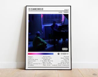 Lil Peep Poster Print | Music Poster | Album Cover Poster | Wall Decor ...