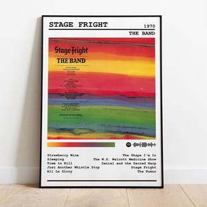The Band Poster Print | Stage Fright Album Poster | Music Poster | Album Cover Poster | Wall Decor | Music Gift | Room Decor