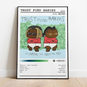 Lil Wayne Poster Stampa / Trust Fund Babies Album Poster / Poster Musica / Poster Copertina Album / Decorazione Parete / Regalo Musica / Decorazione Stanza