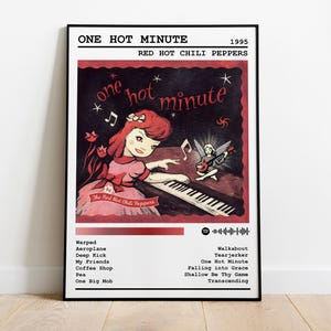 Red Hot Chili Peppers Poster Print | One Hot Minute Album Poster | Music Poster | Album Cover Poster | Wall Decor | Music Gift