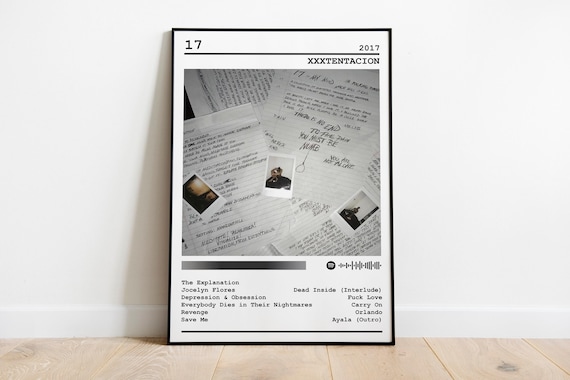 Xxxtentacion Poster Print | 17 Album Poster | Music Poster | Album