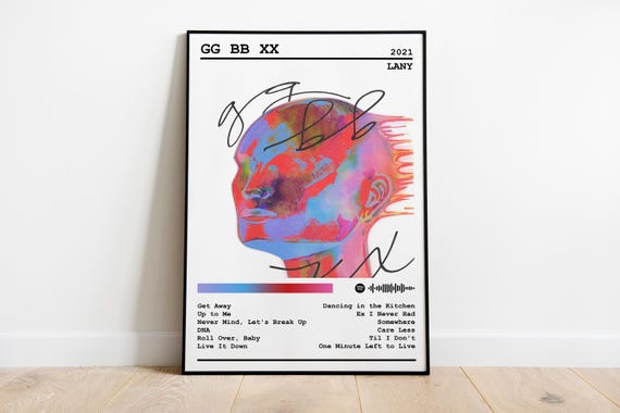 Lany Poster Print | Gg Bb Xx Album Poster | Music Poster | Album