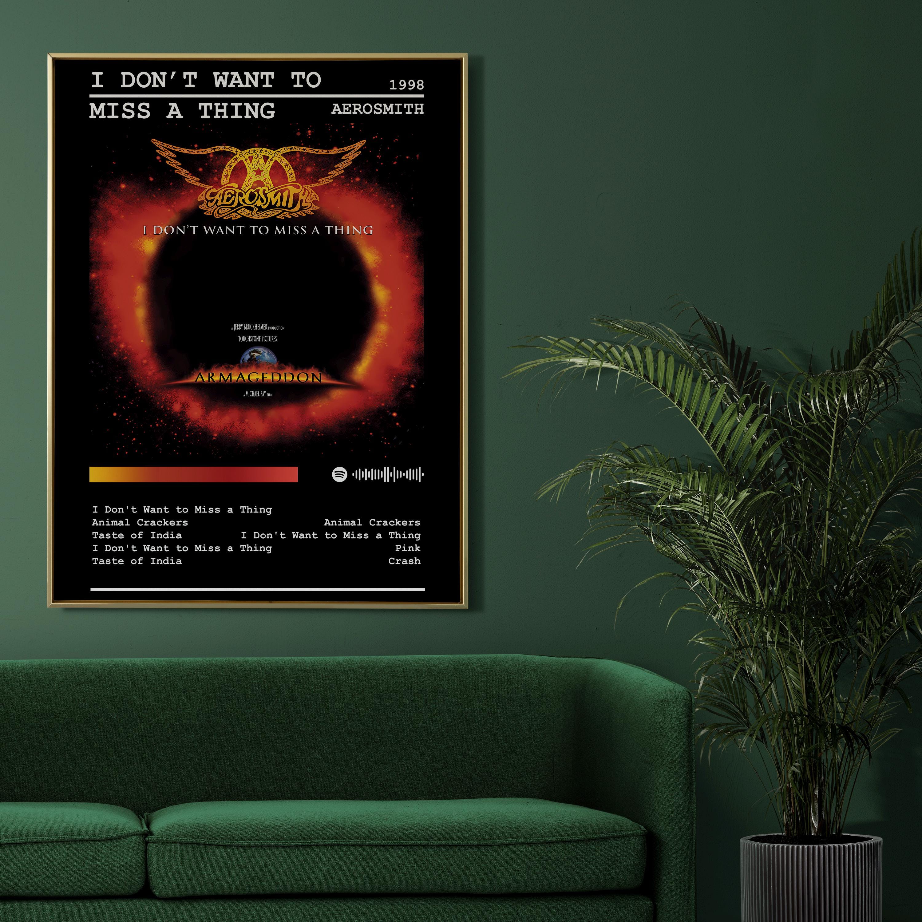 Aerosmith Poster Print | I Don't Want to Miss A Thing Album Poster