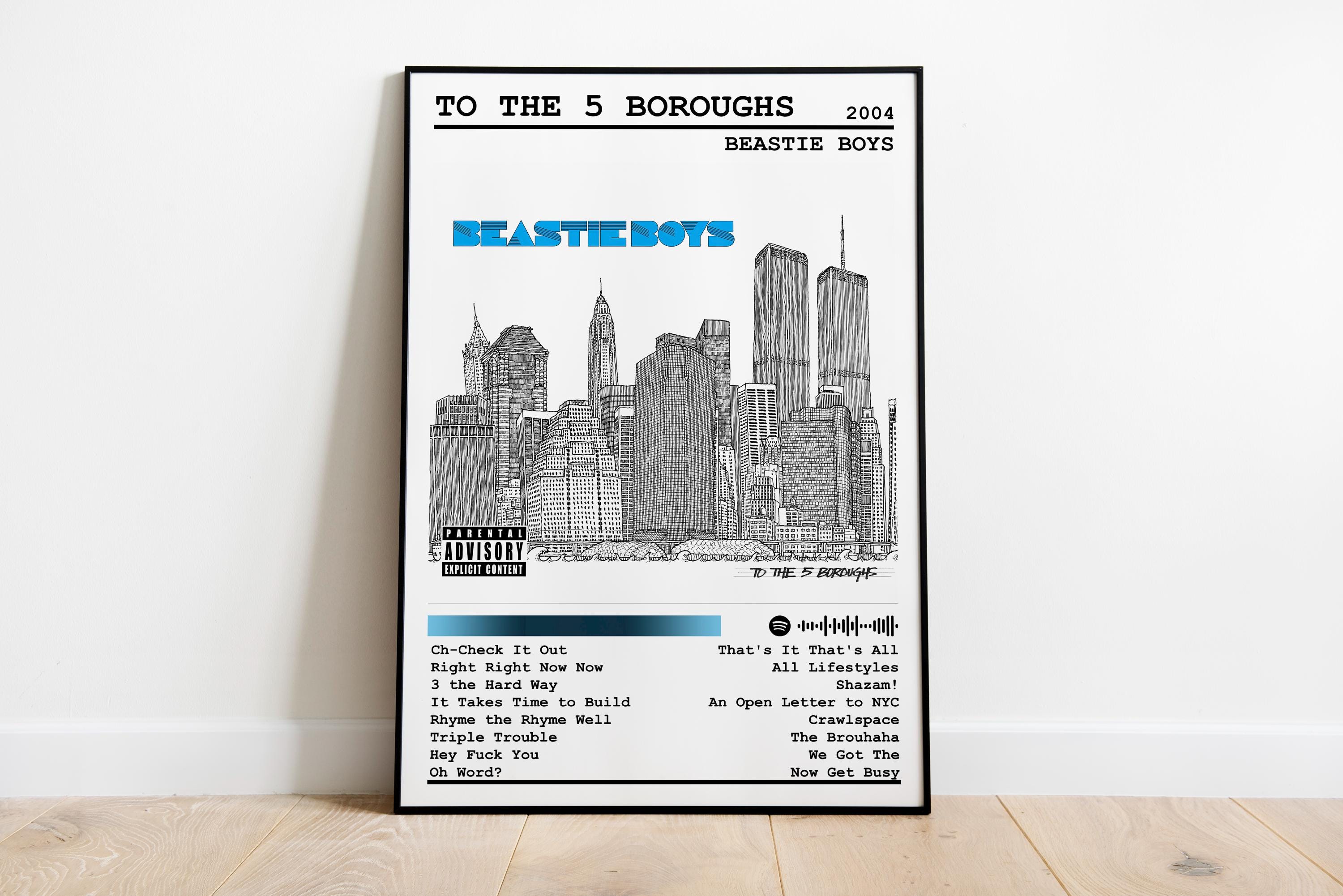 Beastie Boys To The 5 Boroughs サイン入りポスター BEASTIE BOYS - TO THE 5 BOROUGHS - ORIGINAL ROCK PROMO SET OF 4