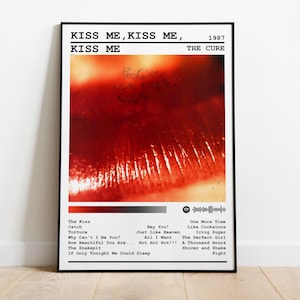 The Cure Kiss Me Kiss Me Poster - Etsy