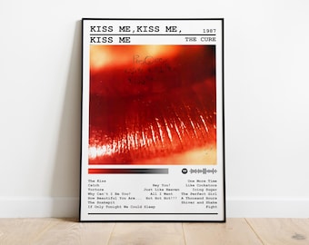 The Cure Poster | Kiss Me, Kiss Me, Kiss Me Poster | Rock Music