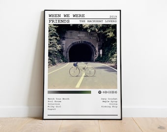 The Backseat Lovers Poster Print | When We Were Friends Album Poster | Music Poster | Album Cover Poster | Wall Decor | Music Gift