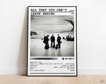 U2 Posterdruck | All das kannst du nicht hinterlassen Album Poster | Musik Poster | Album Cover Poster | Wanddekoration | Musik Geschenk