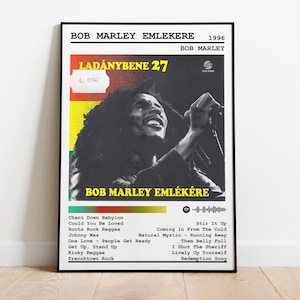 Bob Marley Poster Print | Emlekere Album Poster | Music Poster | Album Cover Poster | Wall Decor | Music Gift | Room Decor