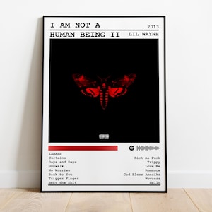 Lil Wayne Poster Stampa / I Am Not A Human Being II Poster Album / Poster Musica / Poster Copertina Album / Decorazione Parete / Regalo Musica / Decorazione Stanza