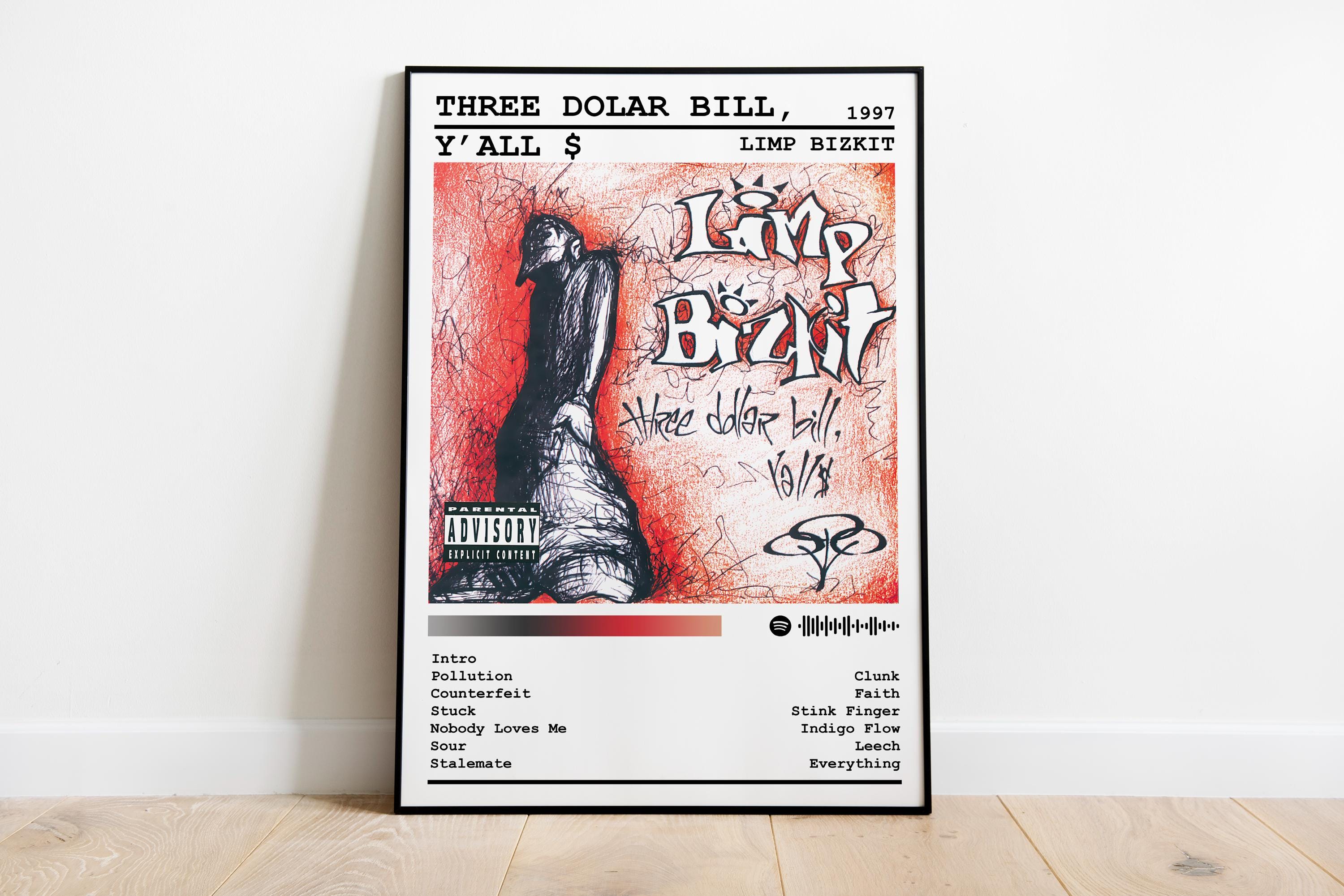 Limp Bizkit Poster Print | Three Dolar Bill, Y'all Album Poster