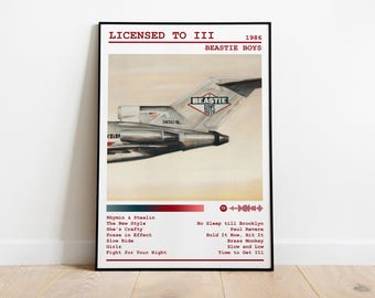 Beastie Boys Poster Print | Licensed To III Album Poster | Music Poster | Album Cover Poster | Wall Decor | Music Gift | Room Decor