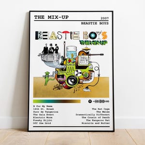 Beastie Boys Poster Print | The Mix-Up Album Poster | Music Poster | Album Cover Poster | Wall Decor | Music Gift | Room Decor