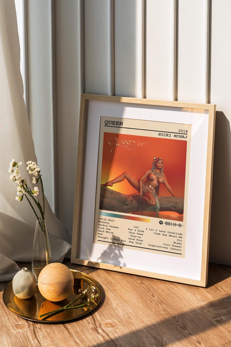 Nicki Minaj Poster Print Queen Album Poster Music Poster Album Cover