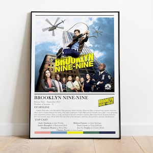 Brooklyn Nine Nine TV Show Poster | B99 TV Serie Poster Print |  B99 Gift | Room Decor | Home Decor | Wall Art  | Wall Decor