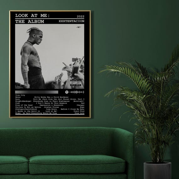 XXXTentacion Music Star BW Wall Art Poster Print – Great Retro Home Decor (Made In Australia)