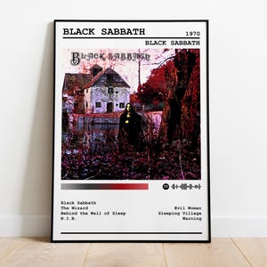 Black Sabbath Poster Print | Black Sabbath Album Poster | Music Poster | Album Cover Poster | Wall Decor | Music Gift | Room Decor