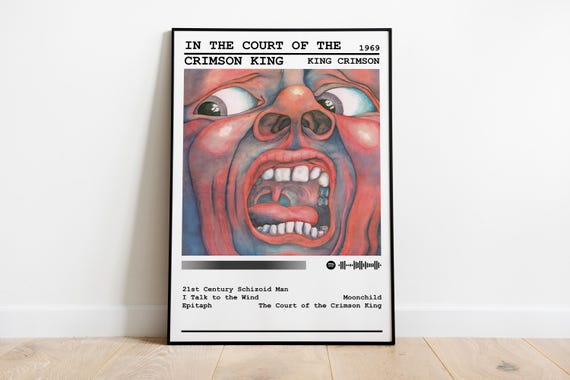 King Crimson Poster Print | in the Court of Crimson King Album