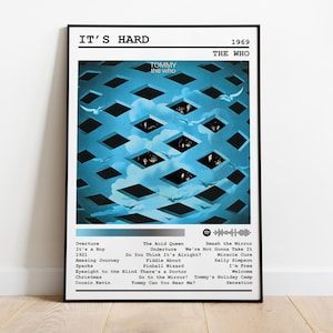 Poster degli Who / Poster dell&#39;album Tommy / Poster musicale / Poster della copertina dell&#39;album / Decorazione murale / Regalo musicale / Decorazione per la stanza