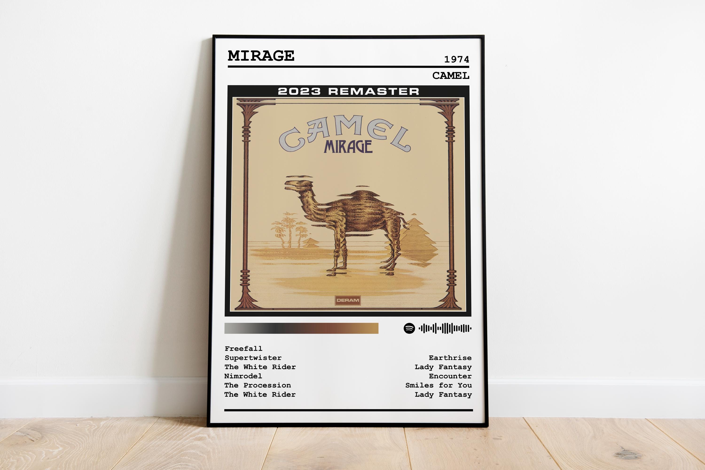 Camel Poster Print | Mirage Album Poster | Music Poster | Album