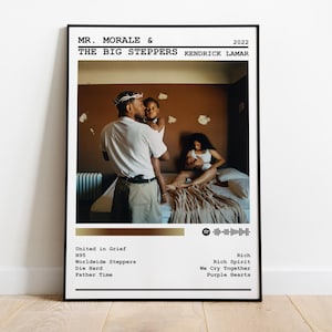 Kendrick Lamar Poster Print | Mr. Morale & The Big Steppers Album Poster | Music Poster | Album Cover | Wall Decor | Music Gift | Room Decor