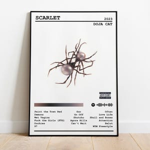 Doja Cat Poster Print | Scarlet Album Poster | Music Poster | Album Cover Poster | Wall Decor | Music Gift | Room Decor