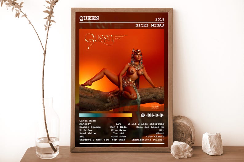 Nicki Minaj Poster Print Queen Album Poster Music Poster Album Cover