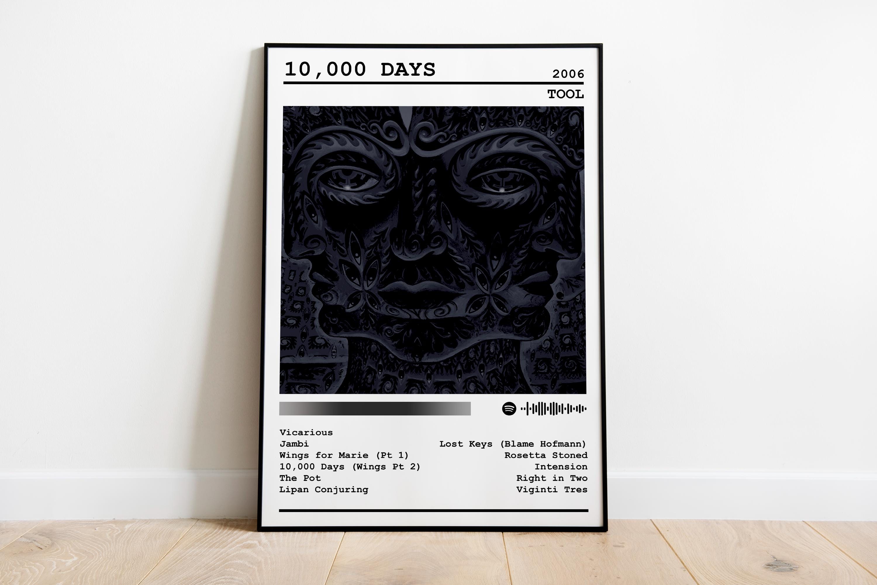 Tool Poster Print | 10,000 Days Album Poster | Music Poster