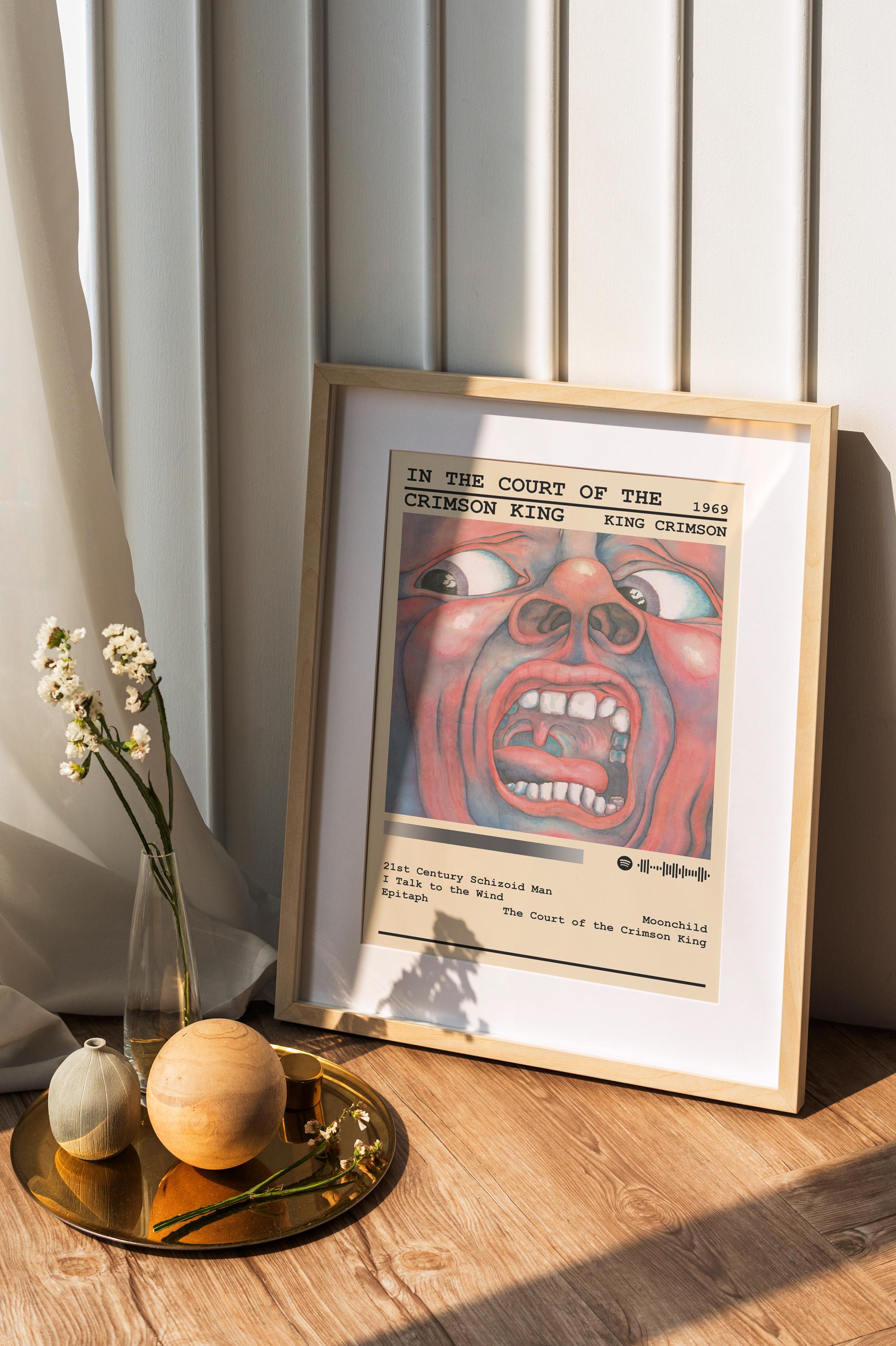 King Crimson Poster Print | in the Court of Crimson King Album