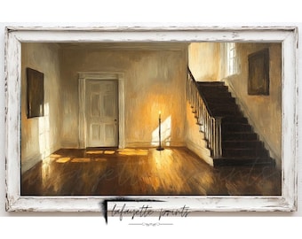 Vintage Farmhouse Print | Colonial Farmhouse Painting | Rustic Farmhouse | Vintage Countryside Art | Digital Download | lafayette prints