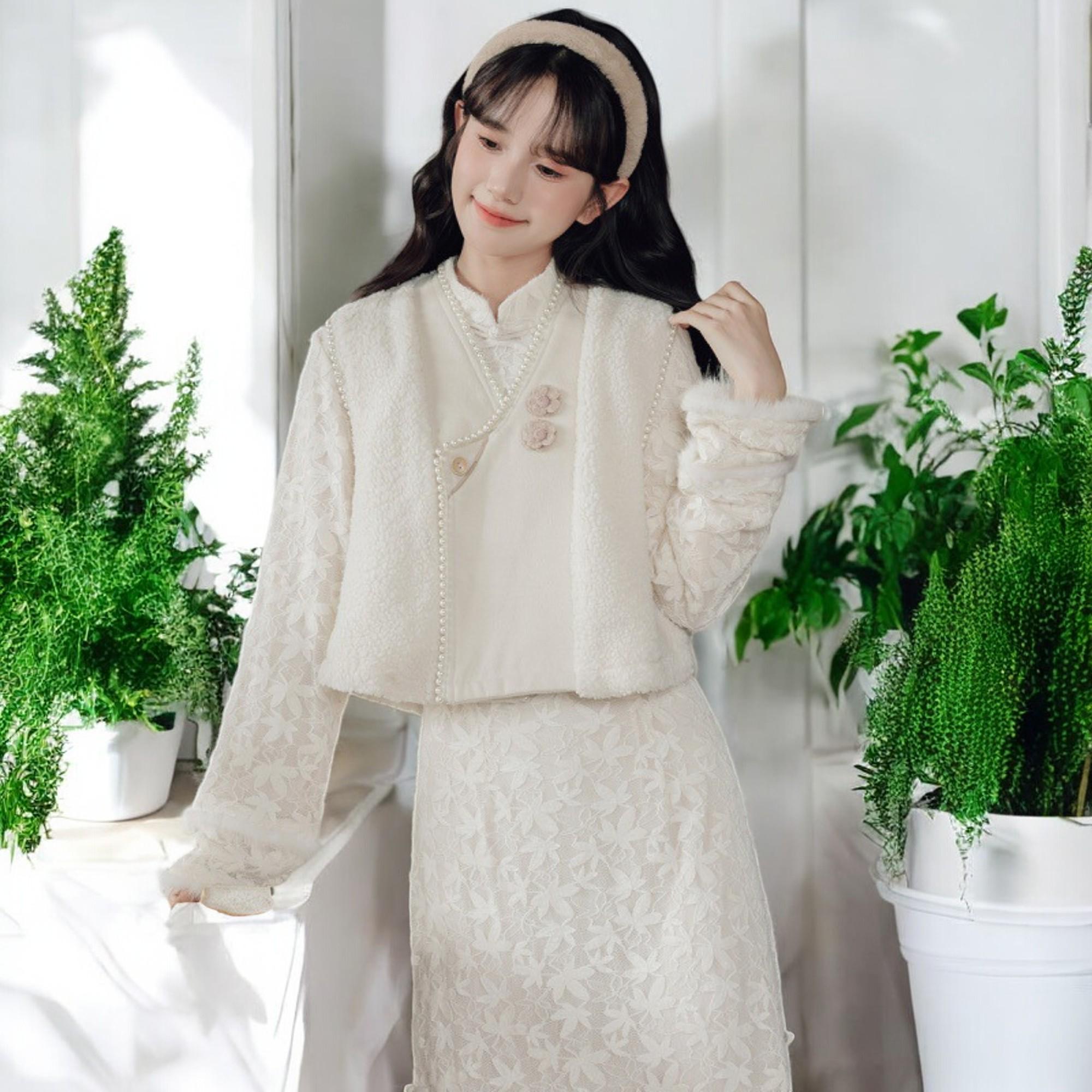 Ladies Elegant A-line Mermaid Spring Korean Style All-match Ruffles Women High Waist Long Skirt
