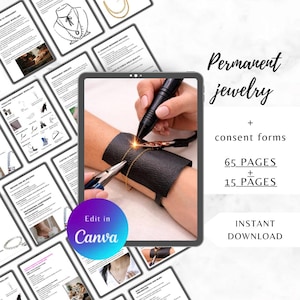 Permanent Jewelry Guide Bundle: Training Manual, Client Forms and Gift Certificate Template