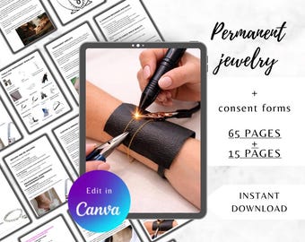 Guía de joyería permanente: Manual de capacitación, formularios para clientes y plantilla de certificado de regalo