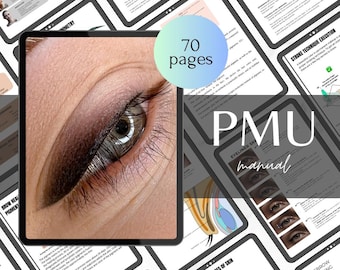 PMU Eyeliner Manual | Permanent Makeup Eyeliner Guide | Lash Enhancement Training PDF | Eyelid Tattoo Technique | PMU Workbook for Artists