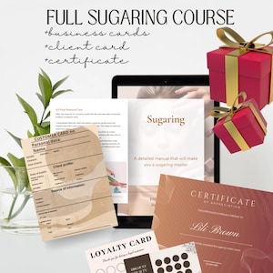 Guida al corso di Sugaring, Manuale di Sugaring, Guida alla Depilazione, Certificato, Tessera Cliente, Tessera Fedeltà, Depilazione con Cera