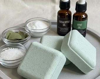 Aromatherapy Shower Steamer | Eucalyptus Mint Shower Tablets | Handmade Shower Steamer | Spa Shower | Self Care Gift