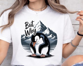 Nihilistische pinguïn, png, vintage stijl ontwerp (digitale download)