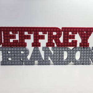 Brick Name Sign | Personalized | Brick Blocks
