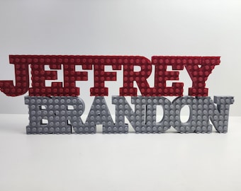 Brick Name Sign | Personalized | Brick Blocks