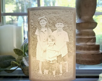 Custom 3D Printed Photo Lithophane Light | Personalized Gift