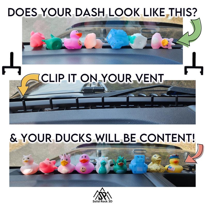 Jeep Duck Clips: Wrangler & Gladiator Duck Display | Keep Your Ducks in a Row! Bild 3