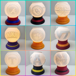 Sports Snow Globes | Custom Order | Christmas Snow Globe | Tealight